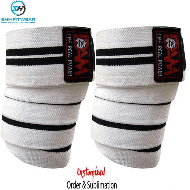 SHHFITWEAR HEAVY DUTY KNEE WRAPS FOR POWER LIFTING/BODYBUILDING KW-001